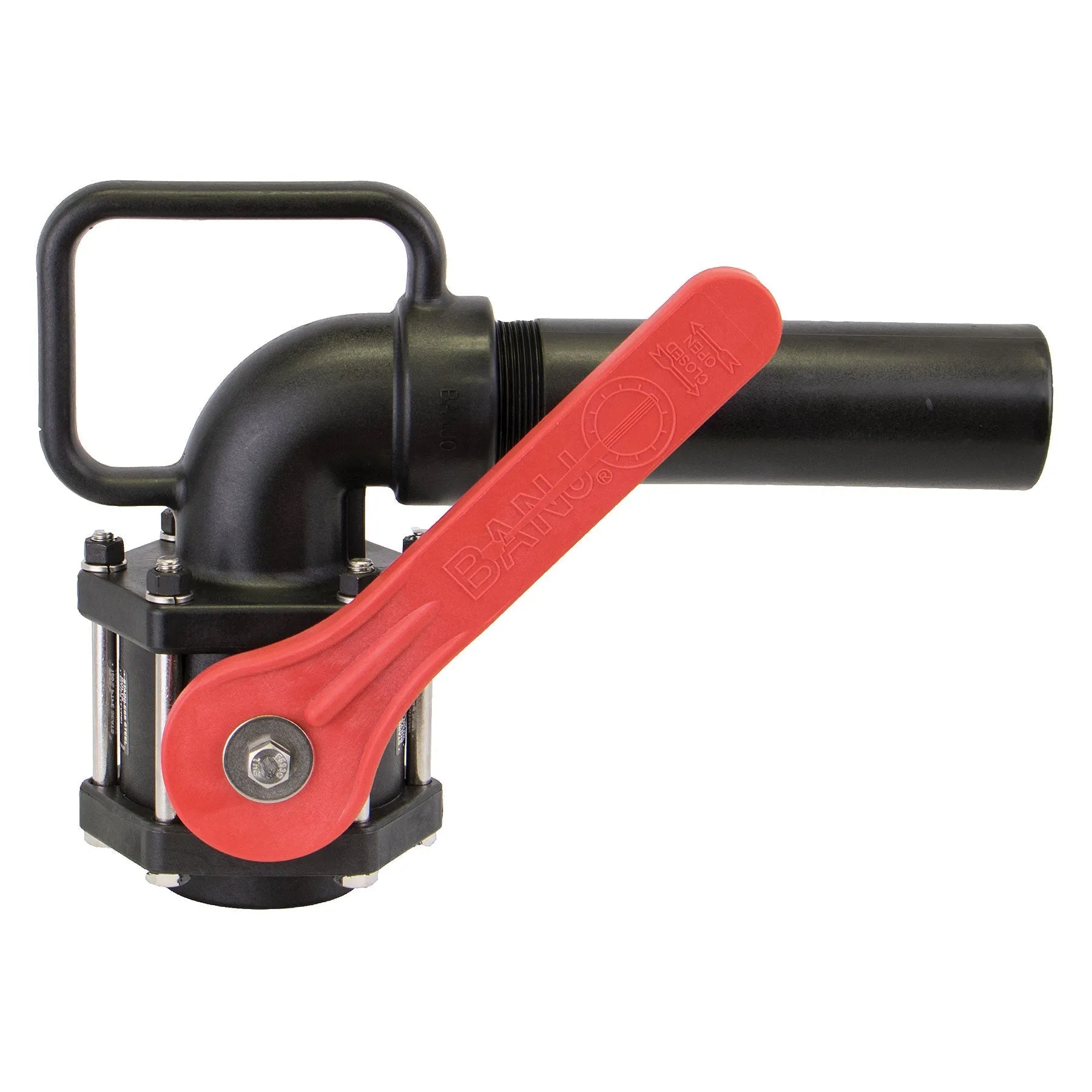2 in. PP Full Port Ball Valve with Angle Hose End