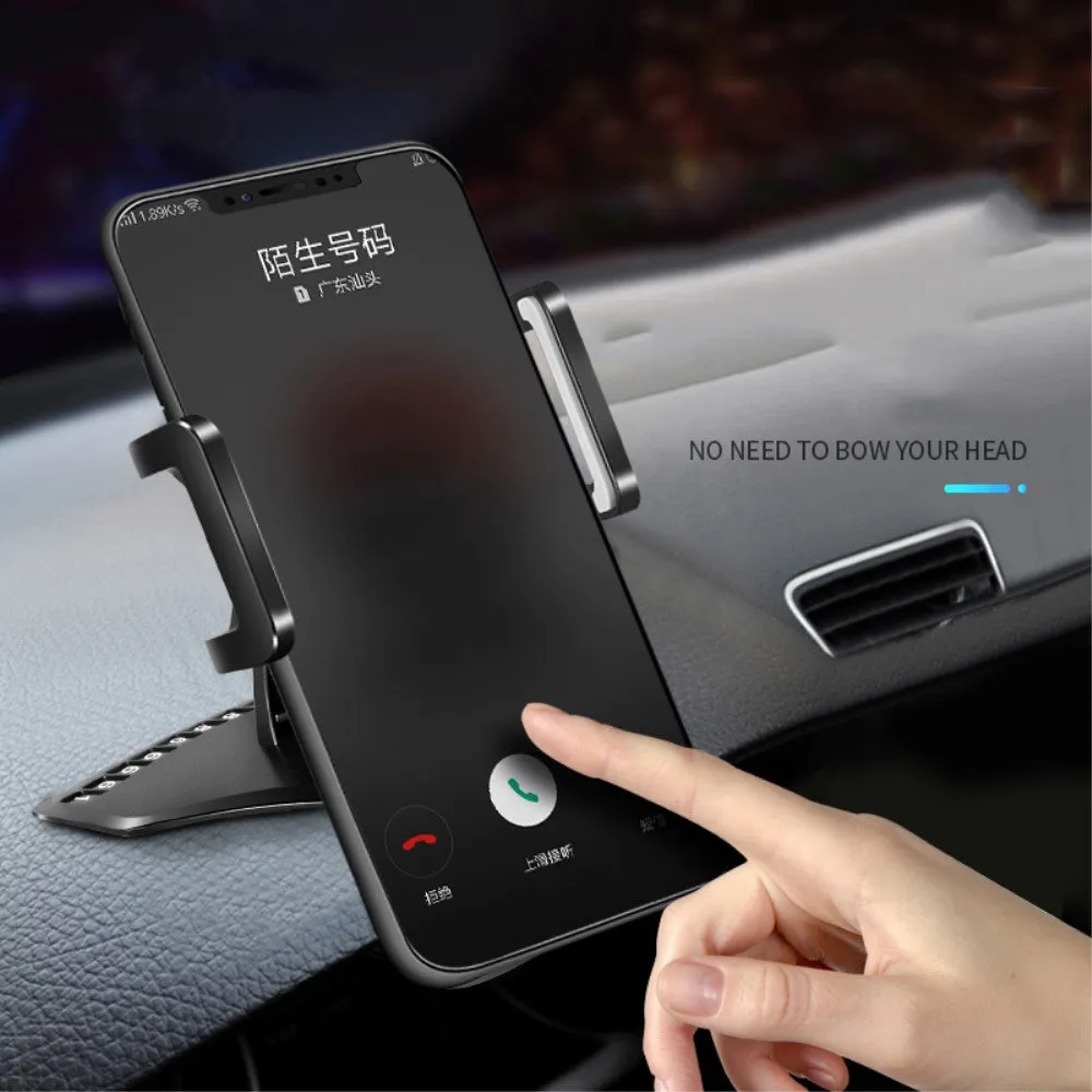 3 in 1 Car GPS Smartphone Holder: Dashboard / Visor Clamp   AC Grid Clip for Goclever Quantum 470 Rugged Pro (2019) - Black