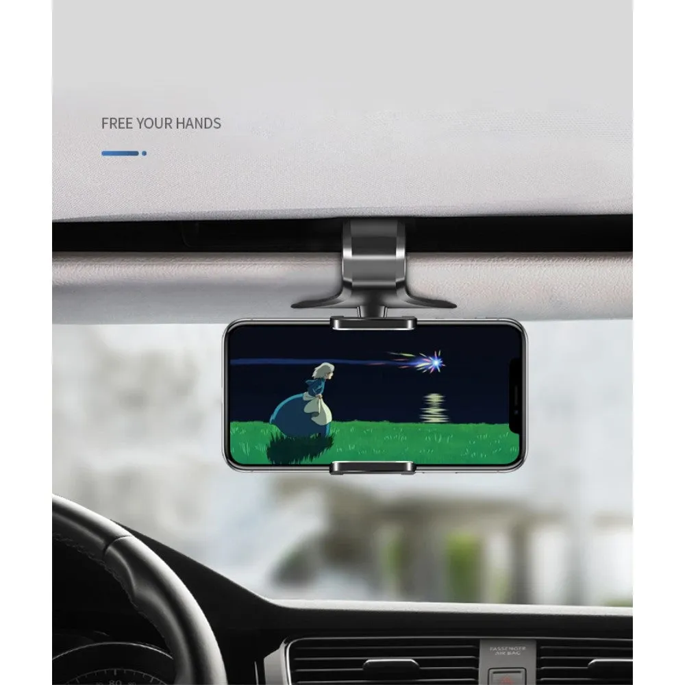 3 in 1 Car GPS Smartphone Holder: Dashboard / Visor Clamp   AC Grid Clip for Goclever Quantum 470 Rugged Pro (2019) - Black
