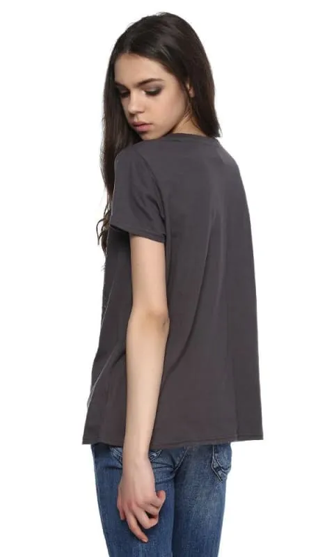 38949 Eagle Studded Heather T-Shirt - Heather Grey