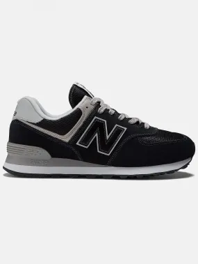 574 Core Black/White/White Shoes