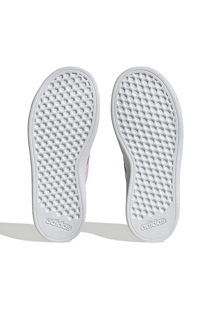 Adidas Kids Grand Court Lifestyle Tennis Lace-Up Shoes