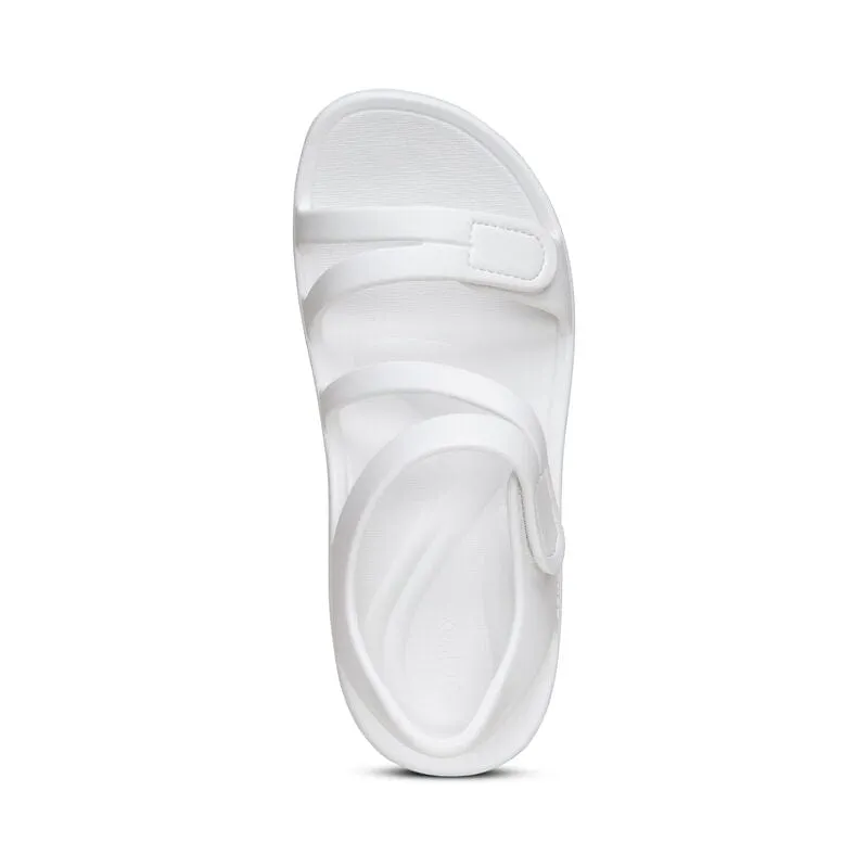 Aetrex Women's Jillian Sport Sandals- White