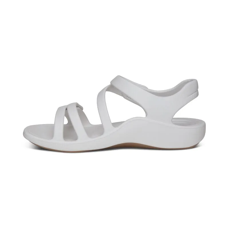Aetrex Women's Jillian Sport Sandals- White