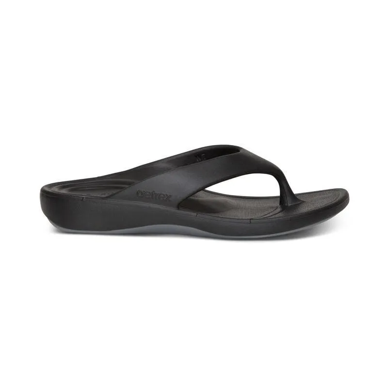 Aetrex Women's Maui Flips- Black