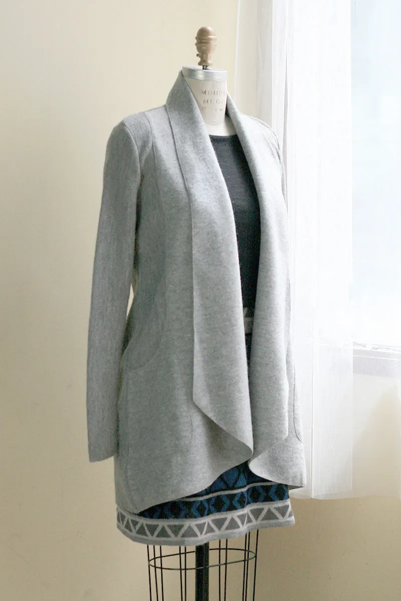 Alpaca Lapel Pocket Coatigan in Discontinued Colors