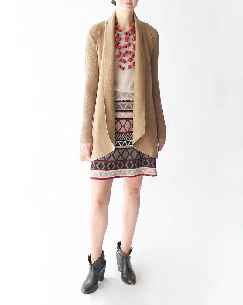 Alpaca Lapel Pocket Coatigan in Discontinued Colors
