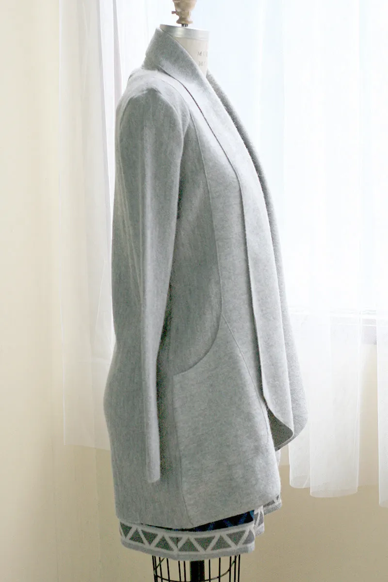 Alpaca Lapel Pocket Coatigan in Discontinued Colors