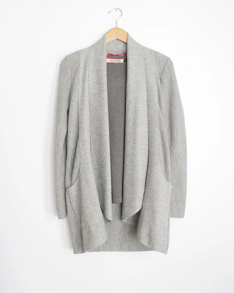 Alpaca Lapel Pocket Coatigan in Discontinued Colors
