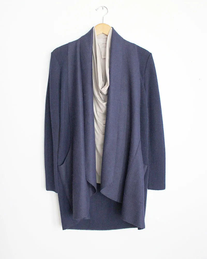 Alpaca Lapel Pocket Coatigan in Discontinued Colors