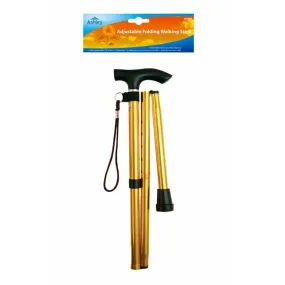 Ashley Housewares Adjustable Folding Walking Stick