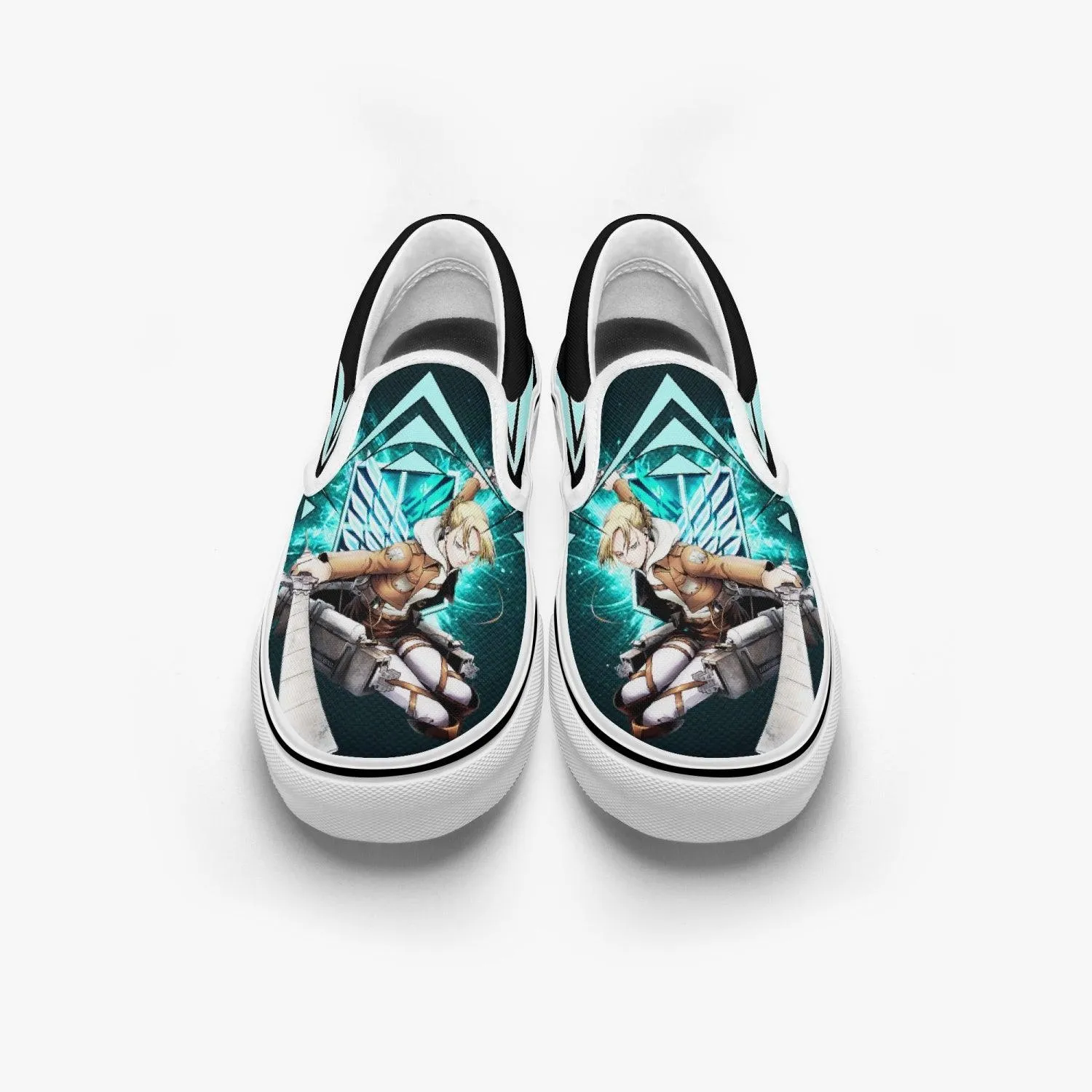 Attack On Titan Annie Leonhart Slip Ons Anime Shoes