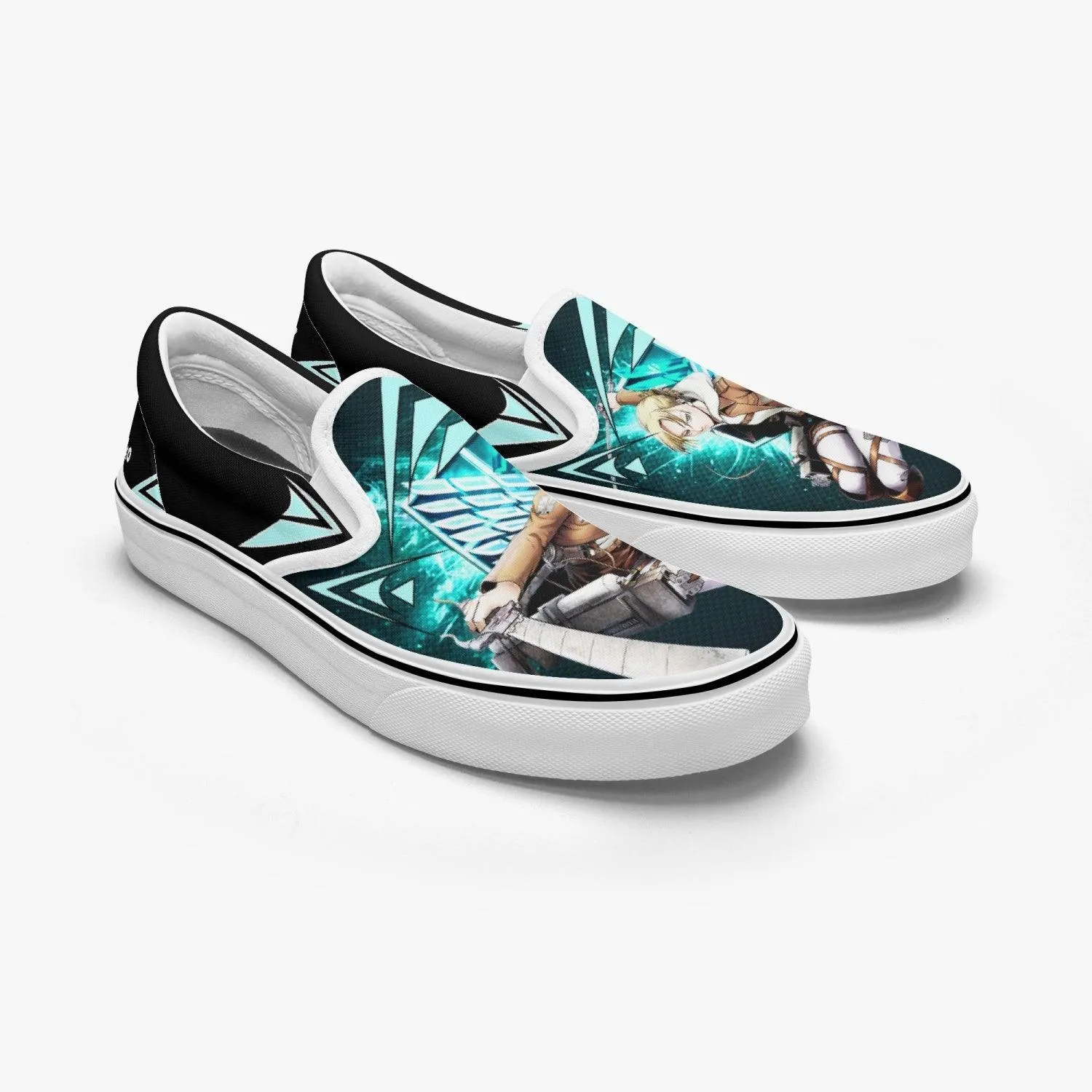 Attack On Titan Annie Leonhart Slip Ons Anime Shoes