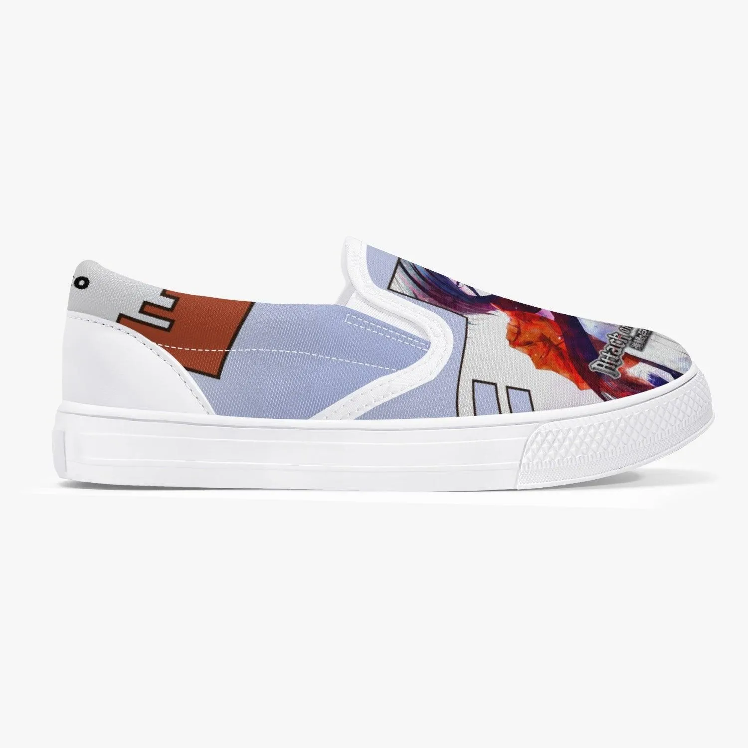 Attack On Titan Mikasa Ackerman Kids Slip Ons Anime Shoes