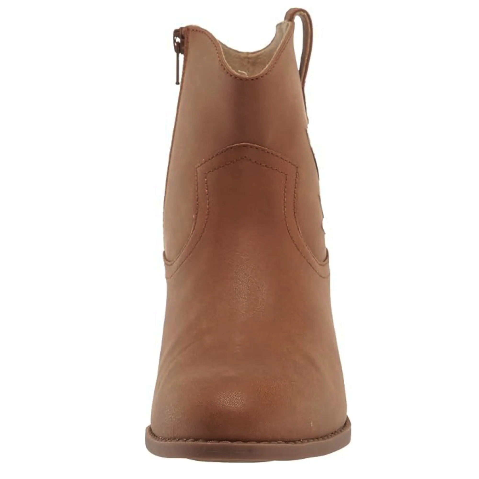 BC FOOTWEAR Women's Vegan Leather Cowpoke Ankle Western Booties