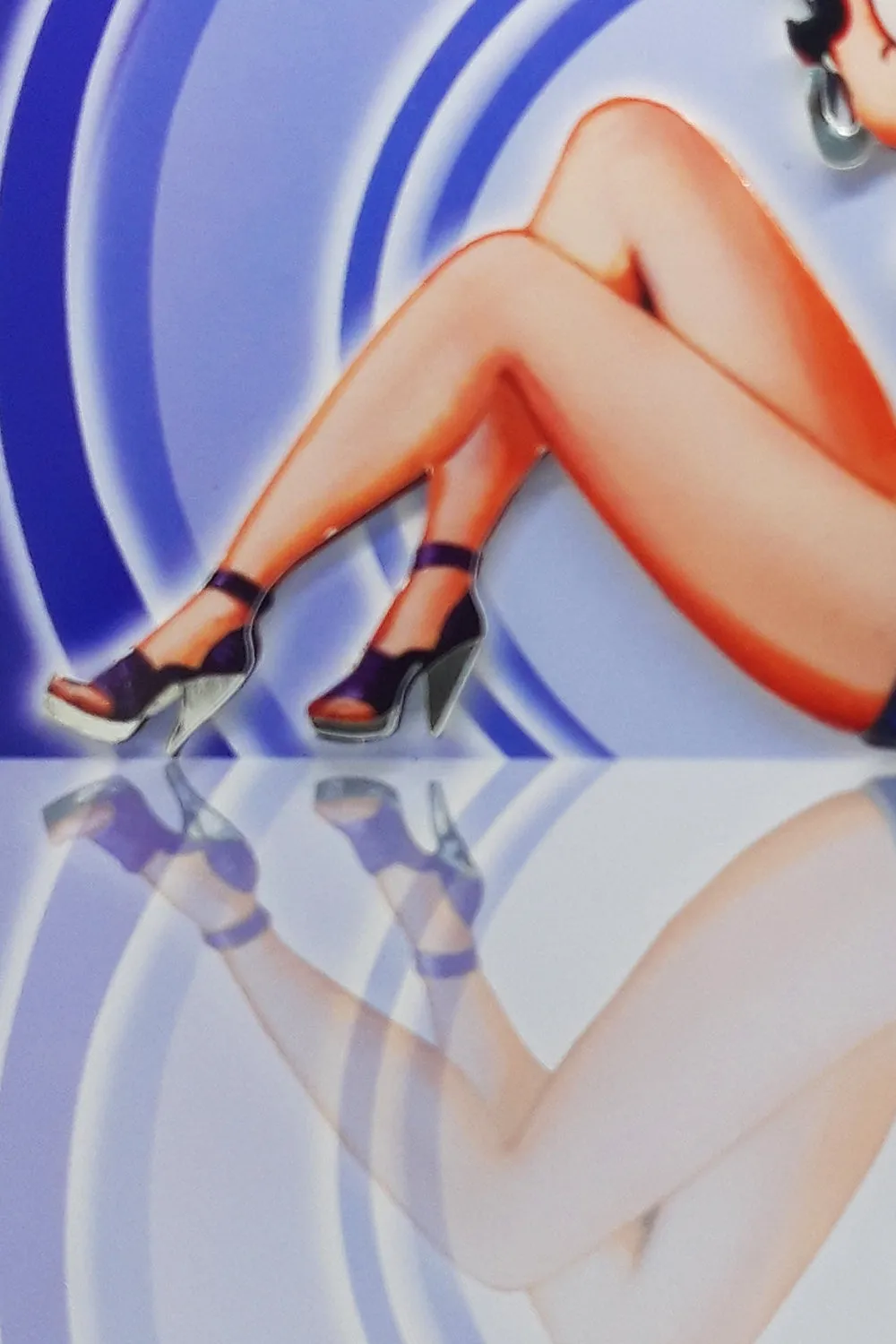 Betty Boop Swimsuit Decoupage Blank Greetings Card (3D)