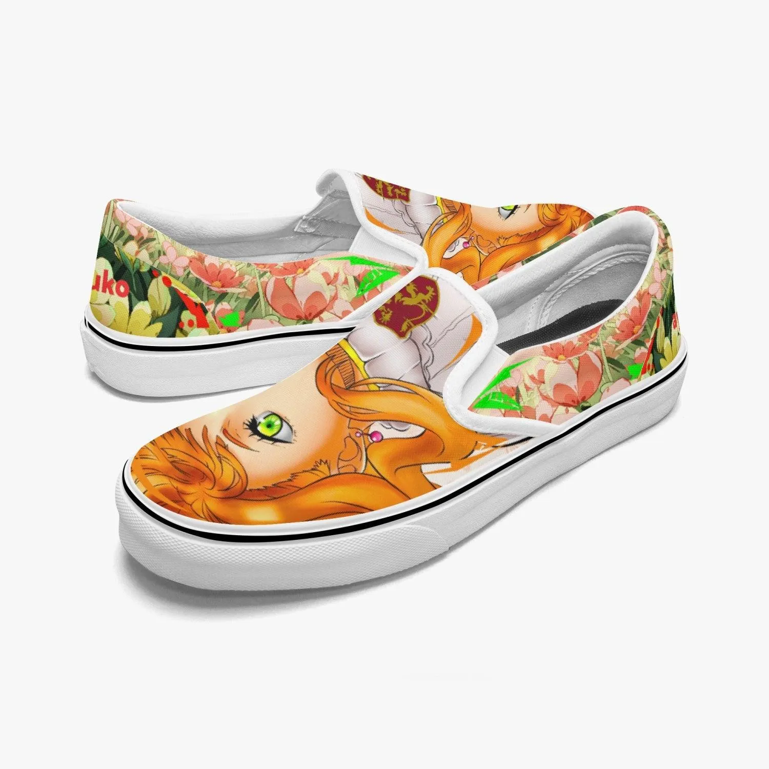 Black Clover Mimosa Vermillion Slip Ons Anime Shoes