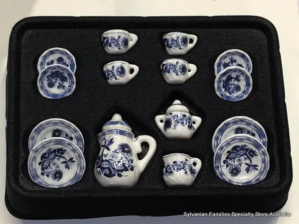 Blue Coffee Set - 15 piece set