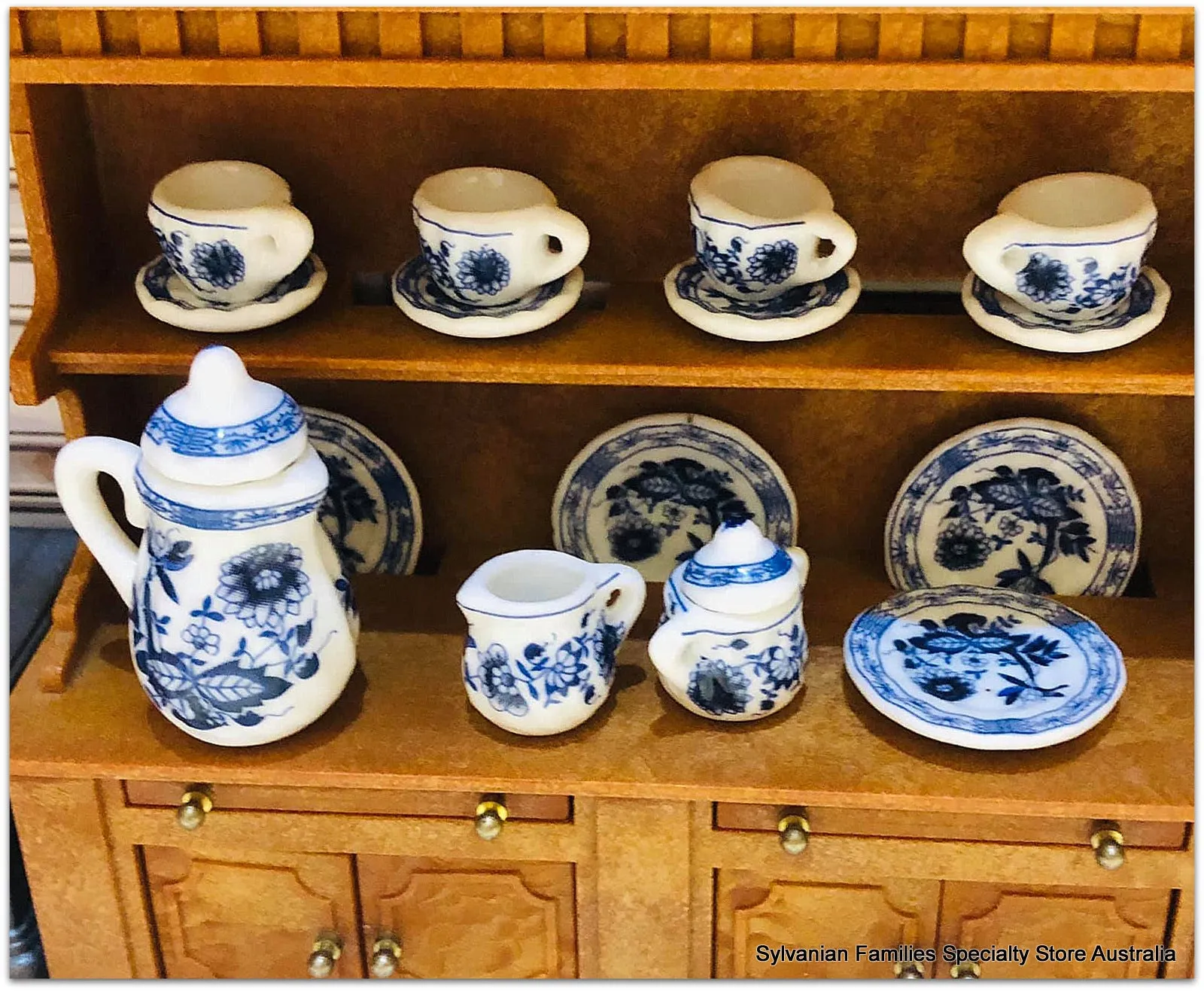 Blue Coffee Set - 15 piece set
