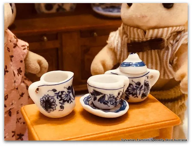 Blue Coffee Set - 15 piece set