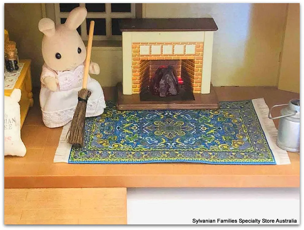 Blue rug - Medium size  - 10 cm x 15 cm