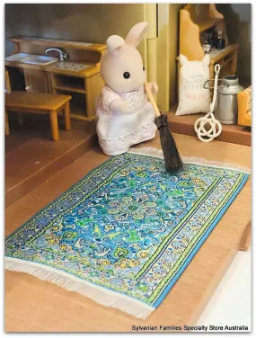 Blue rug - Medium size  - 10 cm x 15 cm