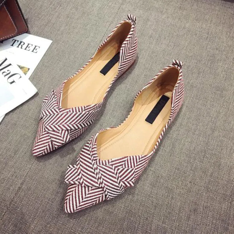 Boat Pointed Toe Slip-On Shoes