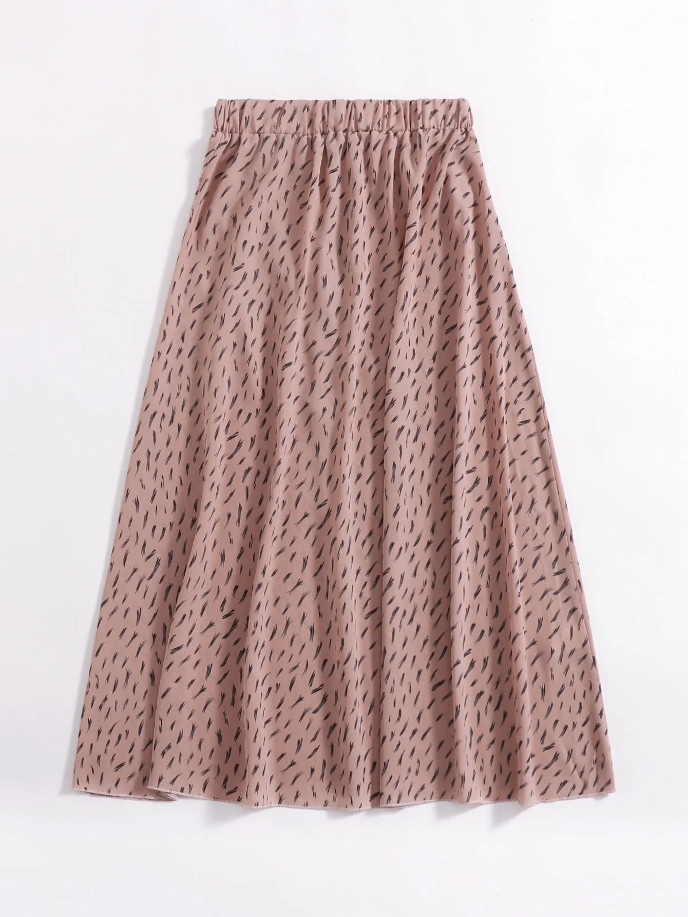 Boho All Over Print Natural Long Women Skirt