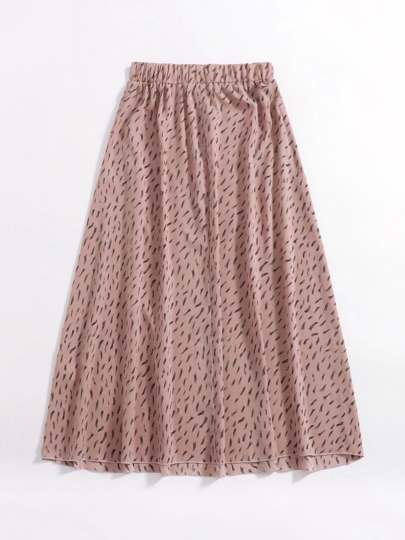 Boho All Over Print Natural Long Women Skirt