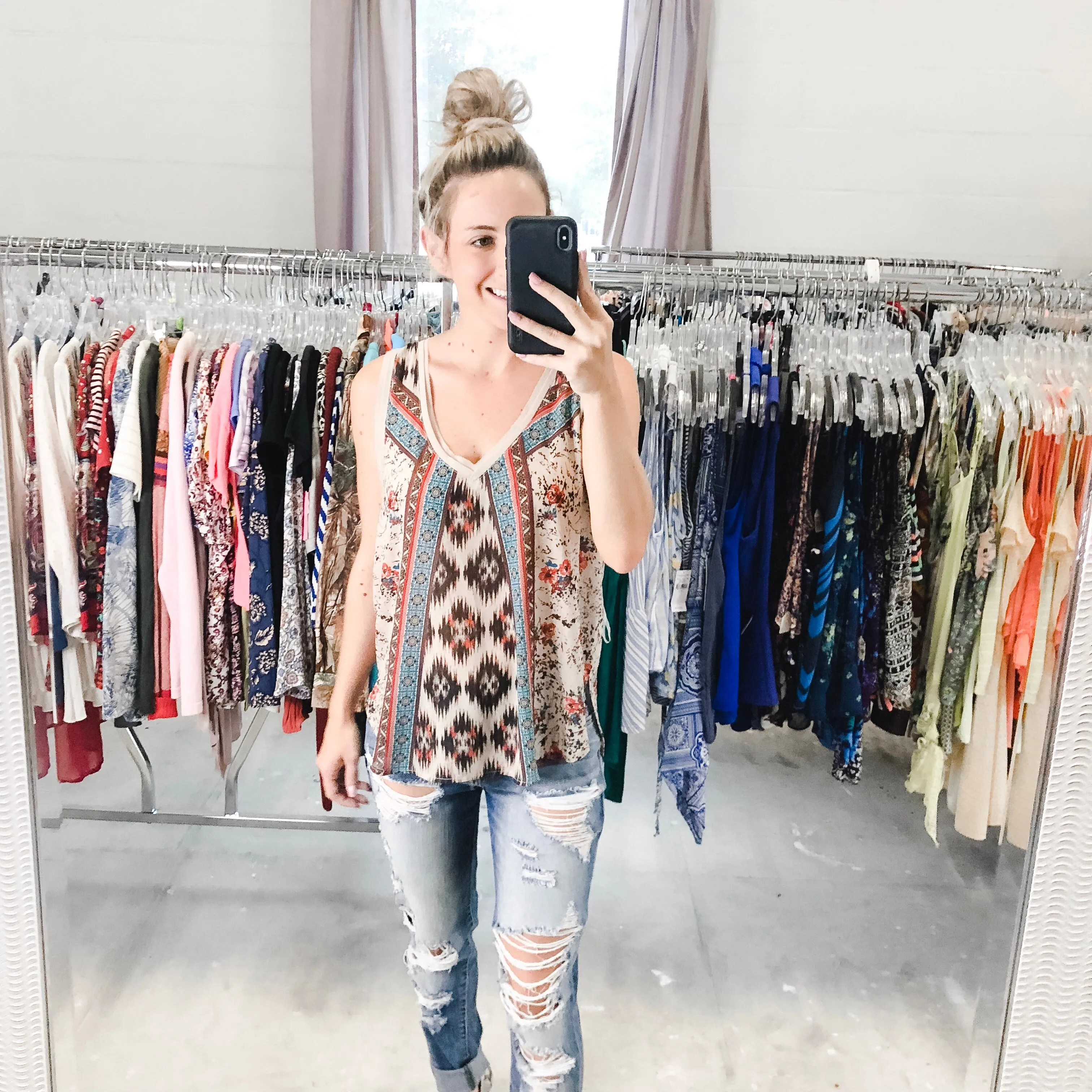 Boho Printed Tank - M