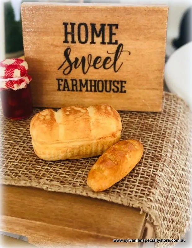 Bread - Loaf and Baguette - Miniature