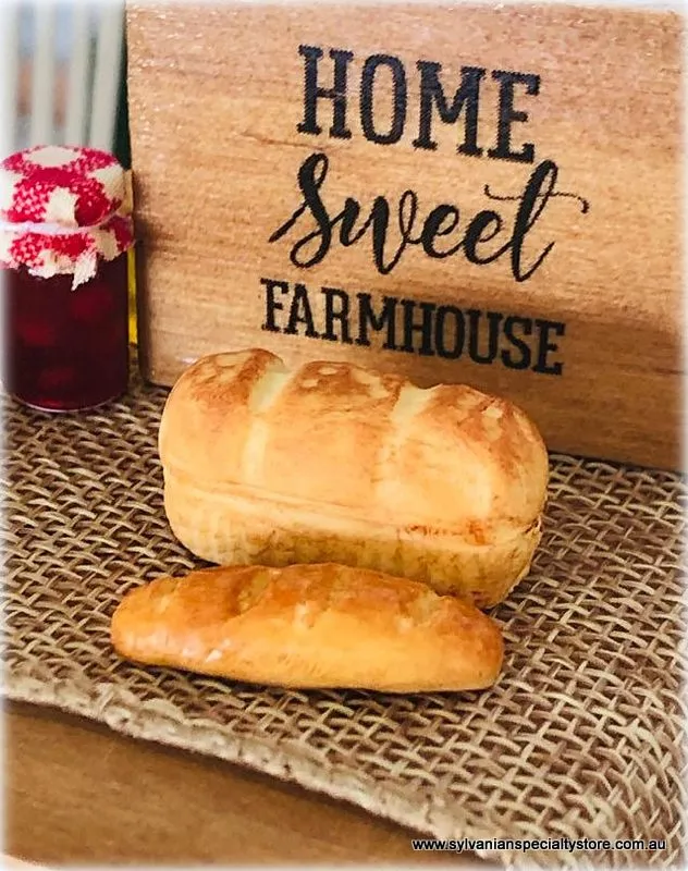 Bread - Loaf and Baguette - Miniature