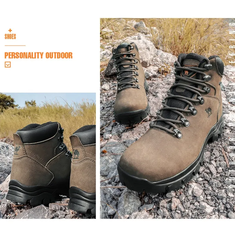 CAMEL Men Hiking Shoes Outdoor Sports Tactical Male Boots Mountain