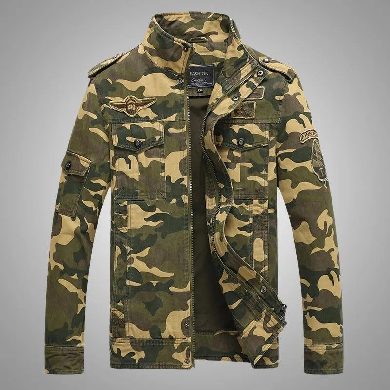 Camouflage Autumn Men's Bomber Jackets