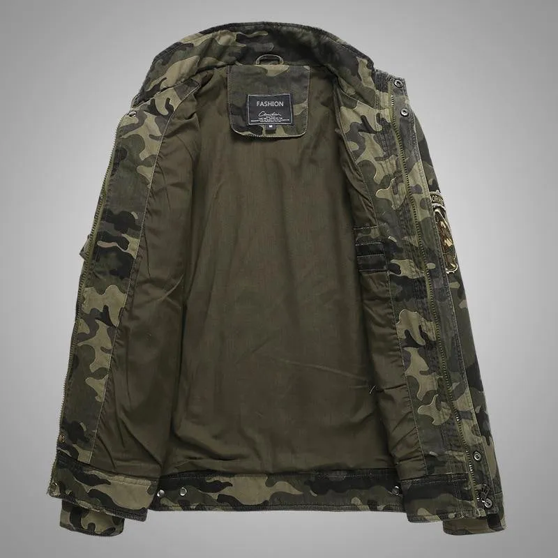 Camouflage Autumn Men's Bomber Jackets