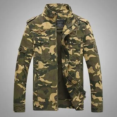 Camouflage Autumn Men's Bomber Jackets