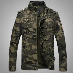 Camouflage Autumn Men's Bomber Jackets