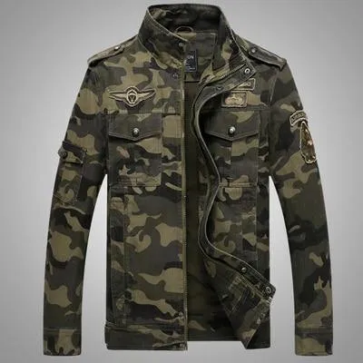 Camouflage Autumn Men's Bomber Jackets