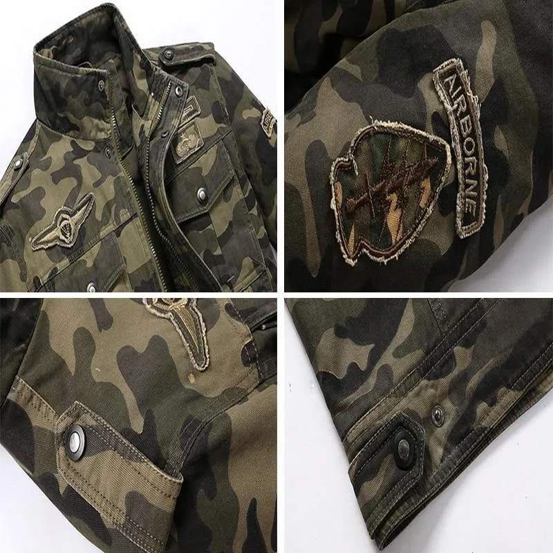 Camouflage Autumn Men's Bomber Jackets