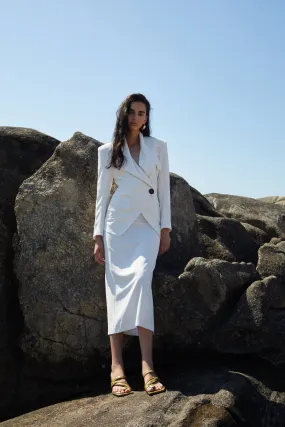 Cecelia Blazer White