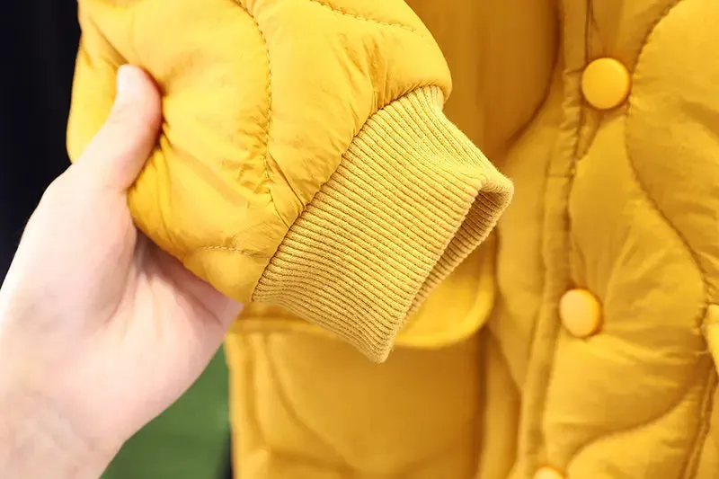 Children Winter Jacket for Boys Girls Warm Top Coat Kids Thicken Velvet Jackets Baby Coats Soft Casual Outerwear