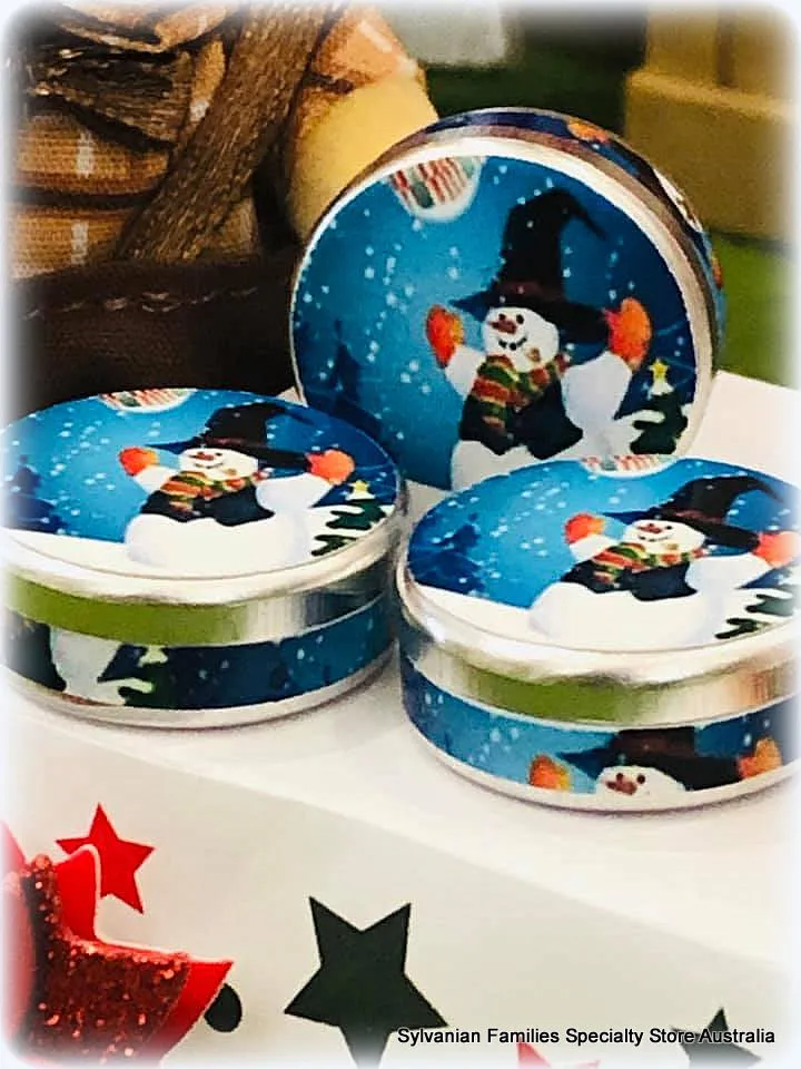 Christmas tin - Snowman theme