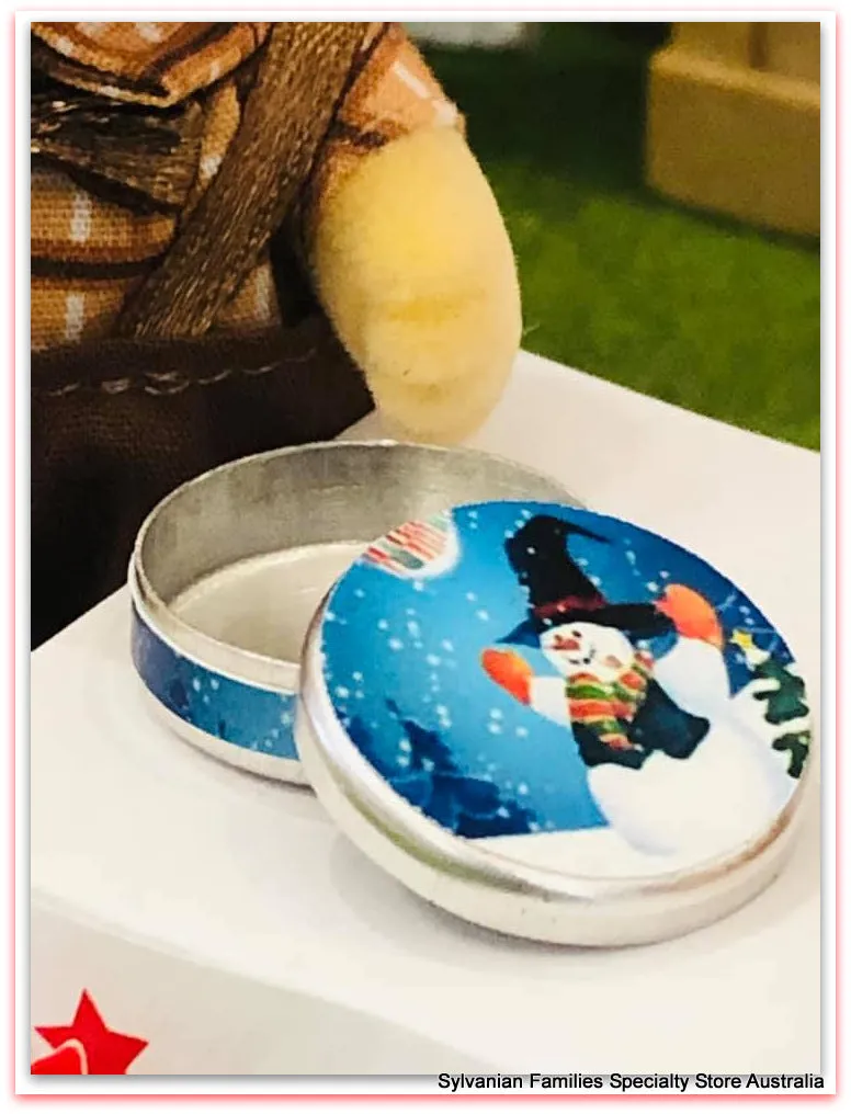 Christmas tin - Snowman theme