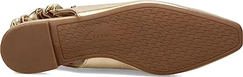 Circus by Sam Edelman Omina Gold Slingback Strap Pointed Toe Ballet Flats