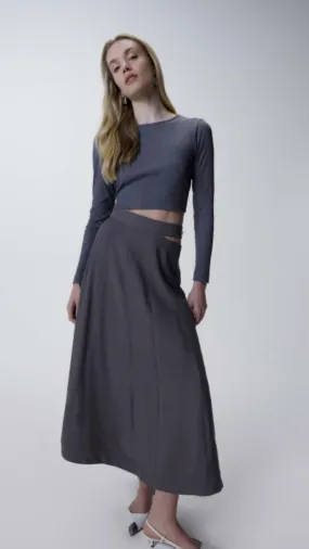 Cropped Jane Cinza