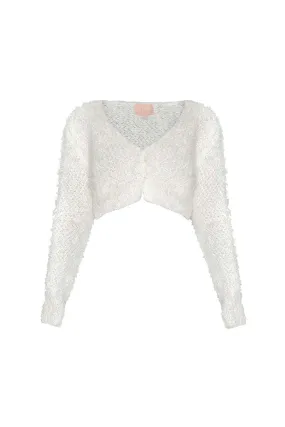 CROPPED KNITTED CARDIGAN