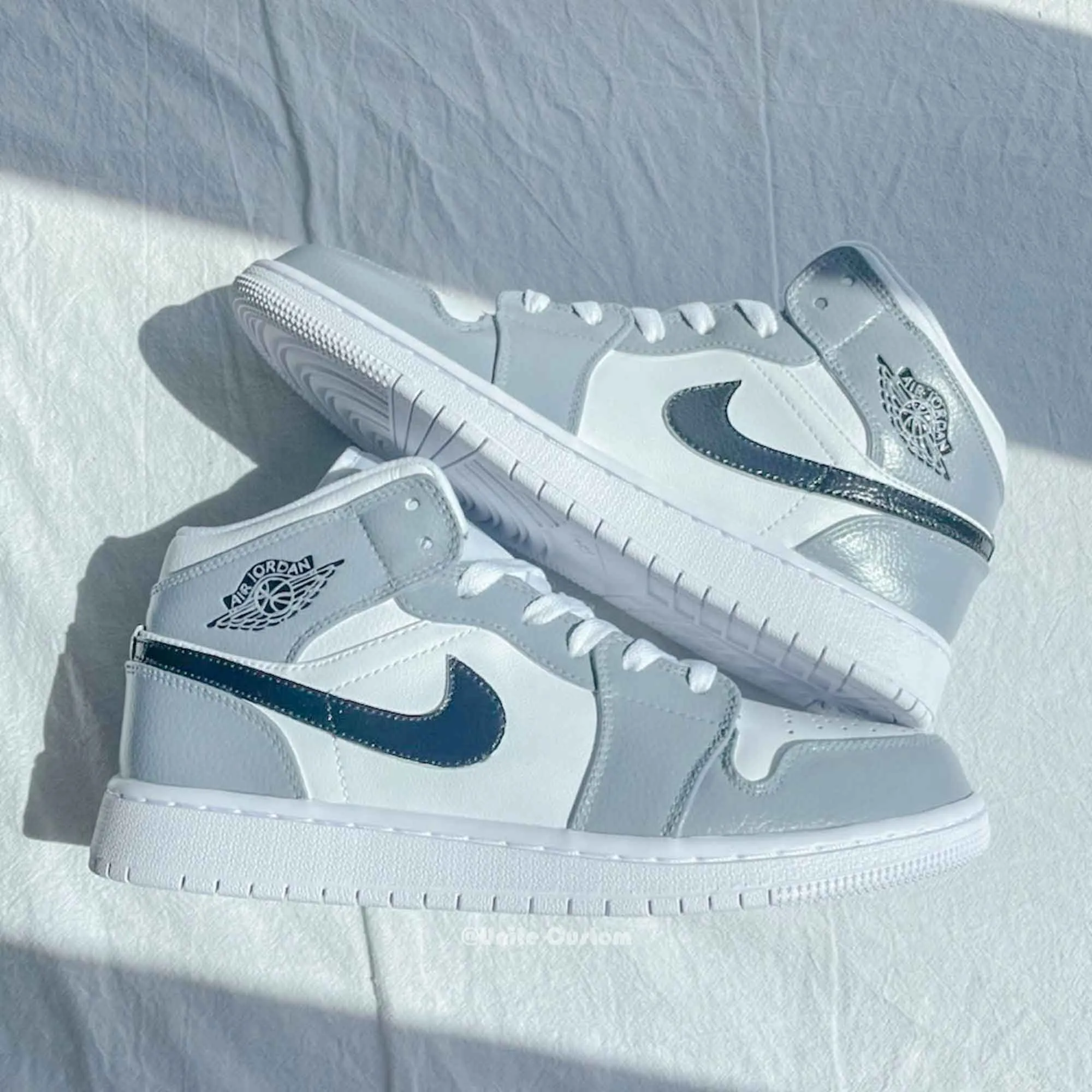 Cusrtom Air Jordan 1 Gray