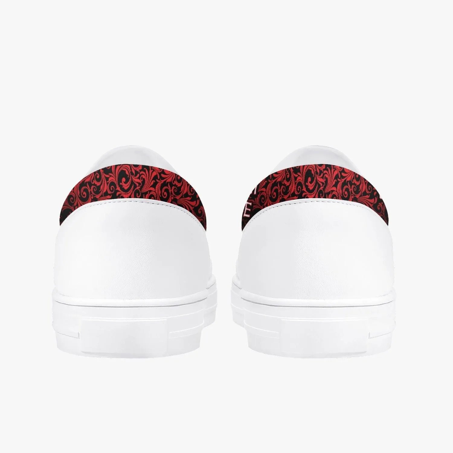 Death Note Light Yagami Red Kids Slip Ons Anime Shoes