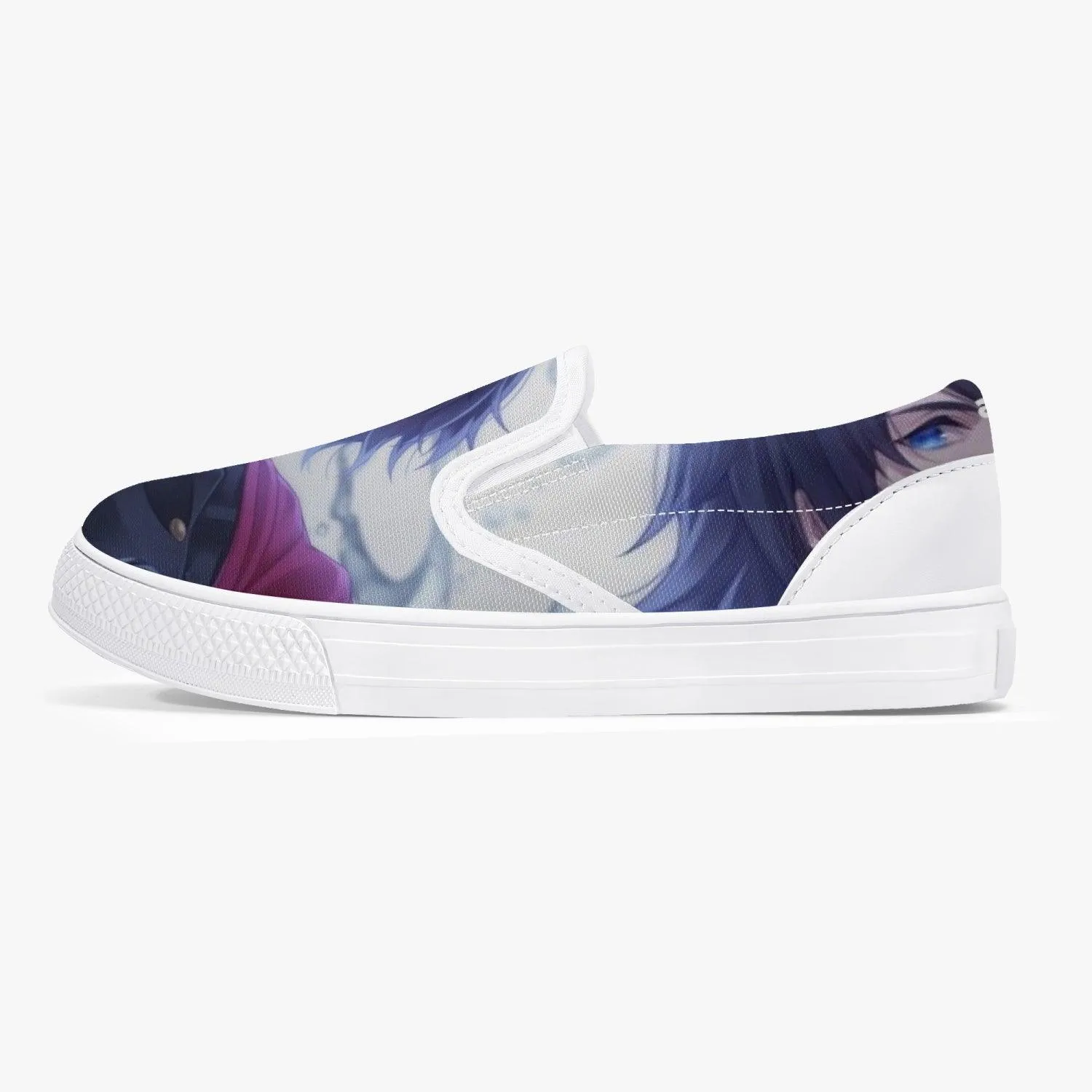 Demon Slayer Giyu Tomioka Kids Slip Ons Anime Shoes