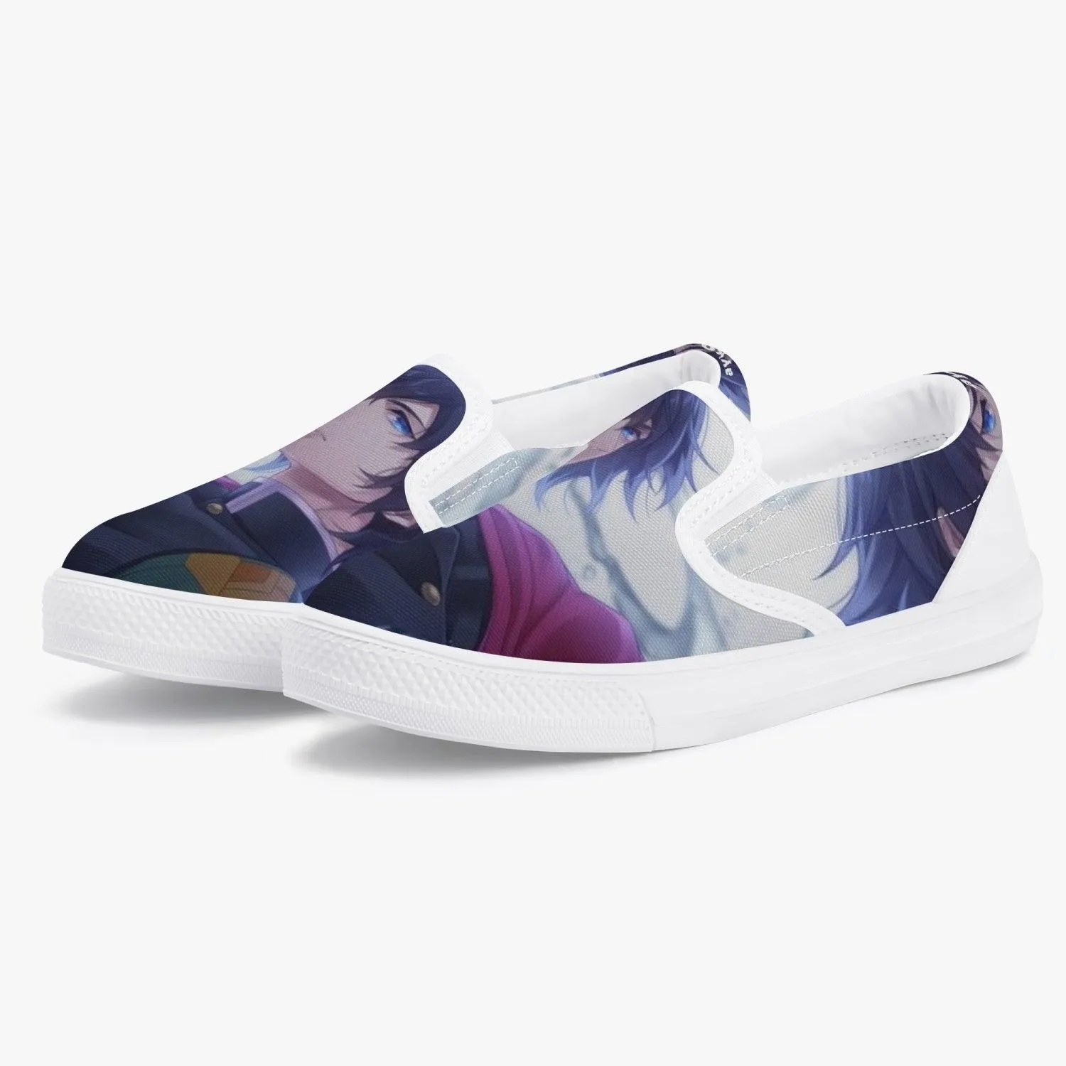 Demon Slayer Giyu Tomioka Kids Slip Ons Anime Shoes